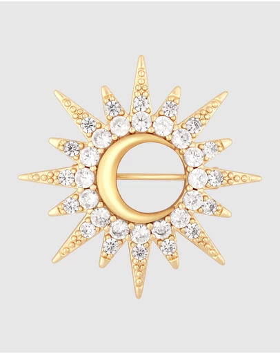 Wanderlust + Co - Sunburst Brooch Pin