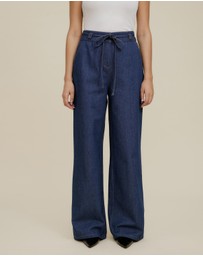 The Fated - Citta Wide Leg Tie Pants