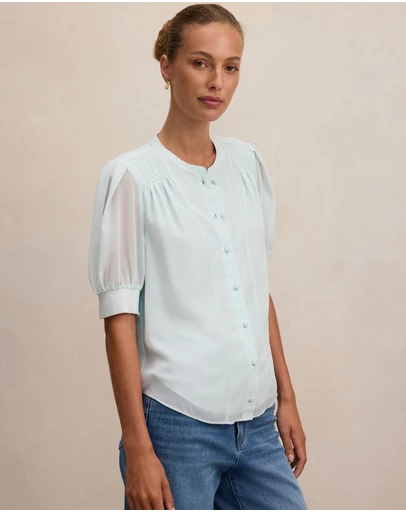 Forever New - Evie Shirring Blouse