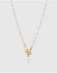Nialaya Jewellery - Women's Pearl Wrap Necklace