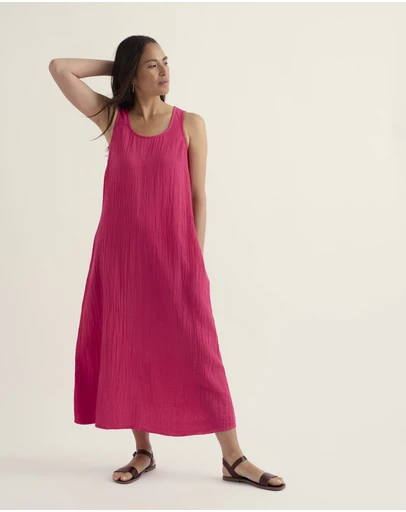 Seasalt - Helleborine Above-Ankle Dress in GOTS-Certified Organic Cotton
