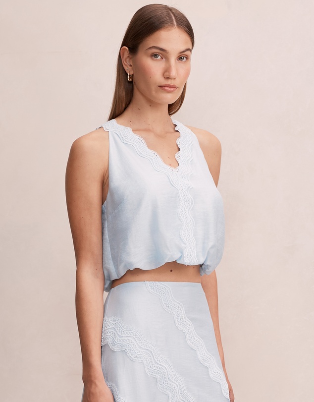 Forever New - Maeve Lace Tie Top