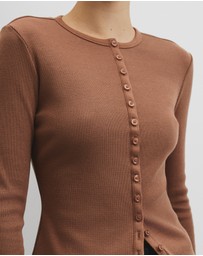Country Road - Long Sleeve Button Through Top