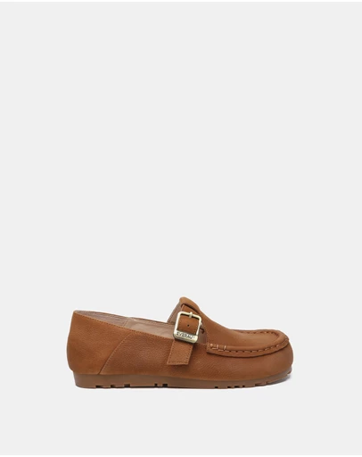 EVERAU - EverAU Ugg Maria Cow Suede Upper Loafer Oxfords Flats