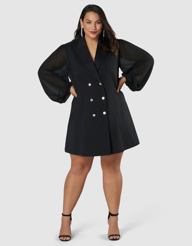 Pink Dusk by Curve Project - Good Luvin Tuxedo Dress