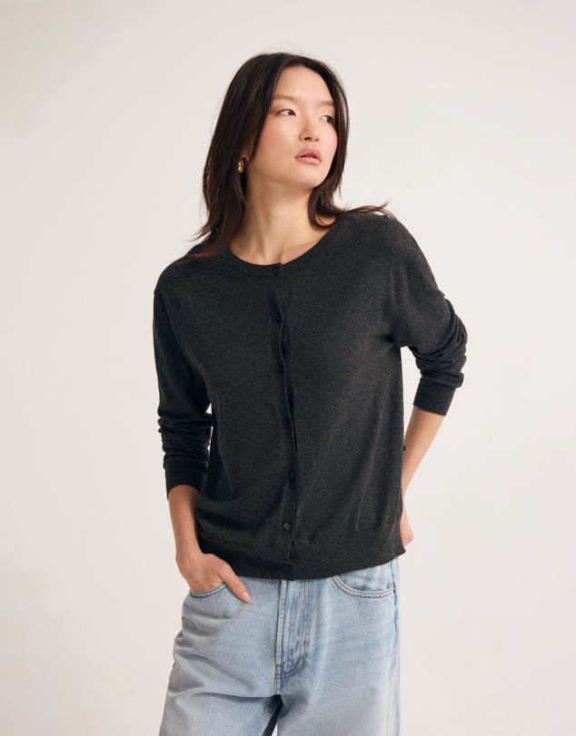 Oxford - Saga Side Button Cardigan