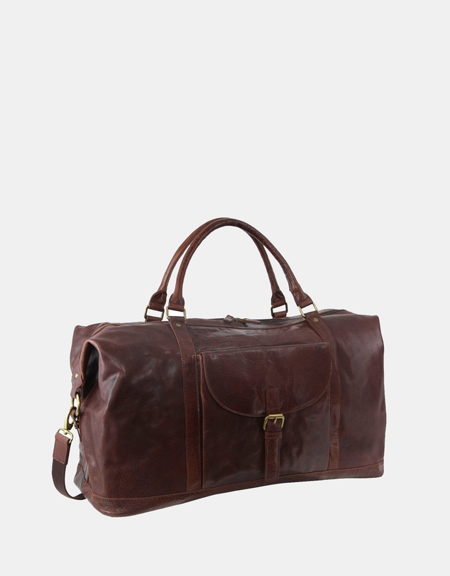 Pierre Cardin - Pierre Cardin Rustic Leather Business/Overnight Bag