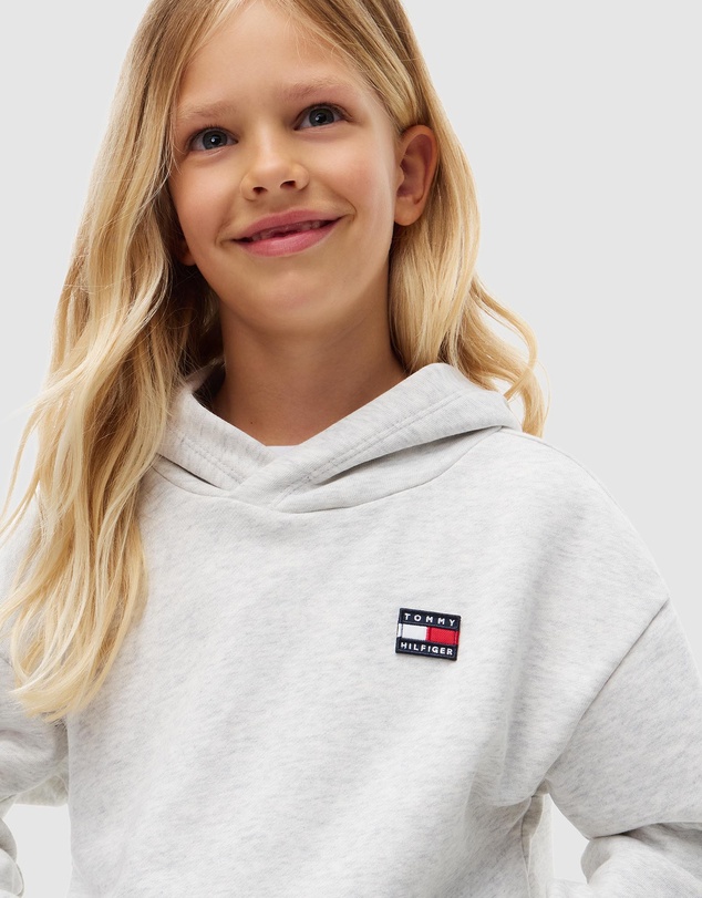 Tommy Hilfiger - Kids Unisex 8-16 Flag Logo Hoodie - Teens