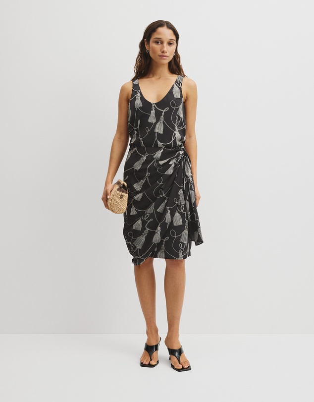 Country Road - Print Sarong Skirt