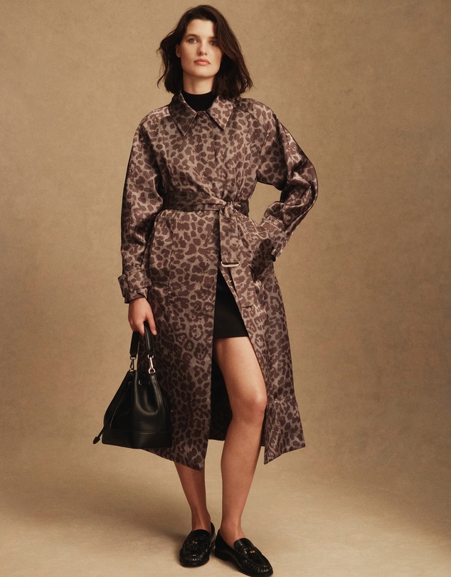 Country Road - Leopard Jacquard Coat
