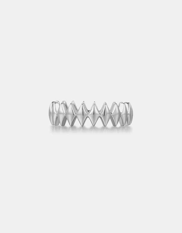 Ania Haie - Ania Haie Silver Half Pave Sparkle Ring