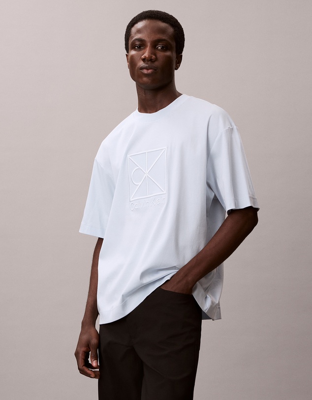 Calvin Klein - Relaxed Premium Interlock Emblem Logo T-Shirt