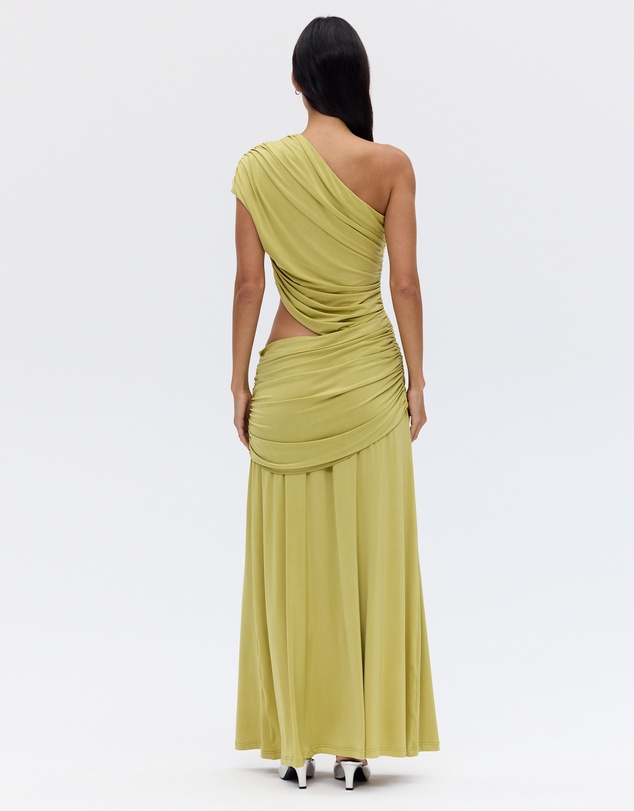 Third Form - Crave Rouched Floor Length Dress