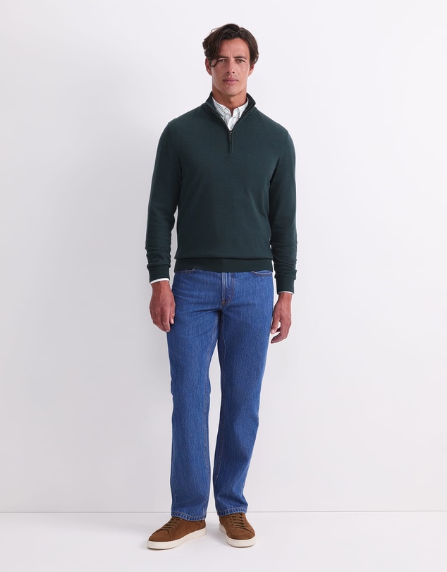 Sportscraft - Merino Quarter Zip Knit