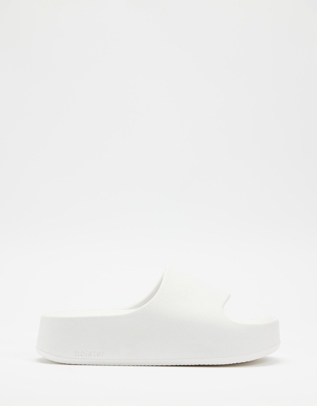 Holster - Levitate Vegan Platform Slide - White - Women's