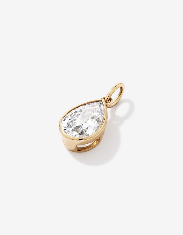 Michael Hill - Pear-Cut Cubic Zirconia Pendant in 18kt Yellow Gold Vermeil