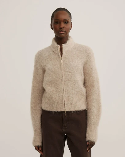 Witchery - Fluffy Funnel Bomber Jacket