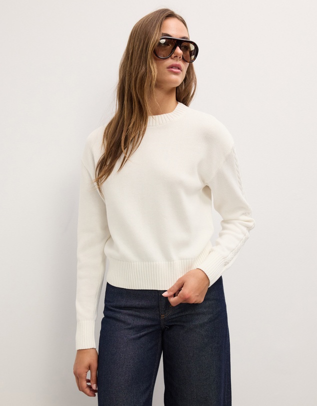 The Fated - Verona Braid Knit Jumper