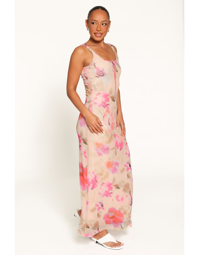 Petal & Pup - Avina Maxi Dress - Pink Floral