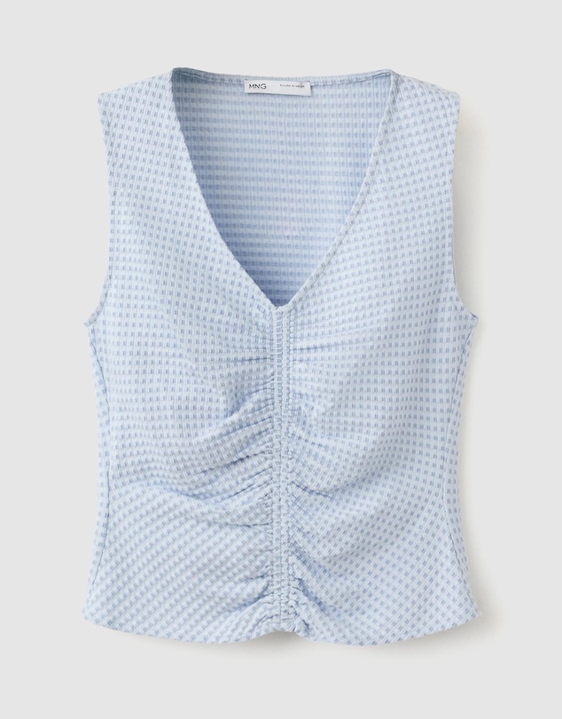 M.N.G - Ruched Fitted Top