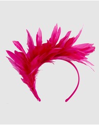 Max Alexander - Modern Fuchsia Racing Fascinator