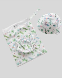 Anchor & Arrow - Reusable Swim Nappy & Hat Set