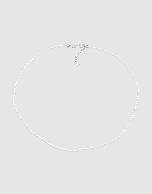 Elli Jewelry - Shell Pearl Choker Necklace in 925 Silver