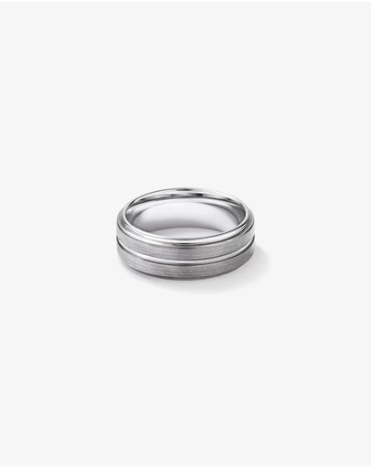 Michael Hill - 8mm Patterned Wedding Band in Tungsten