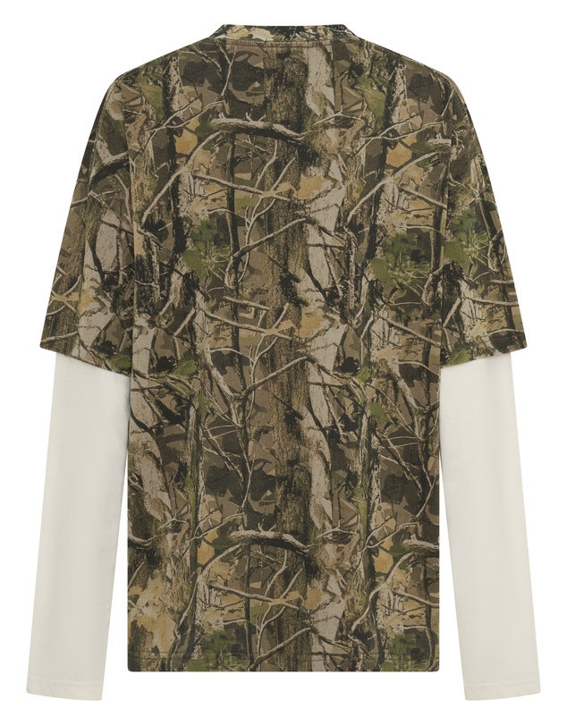 SSAINT - Round One Layered Tee - Vintage Camo