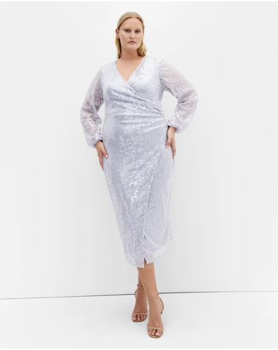 City Chic - Sequin Midi Dress