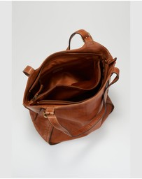 Evity - Maya Leather Buckle Tote Bag