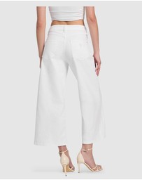 GUESS - Bellflower Crop Wide Leg Jeans