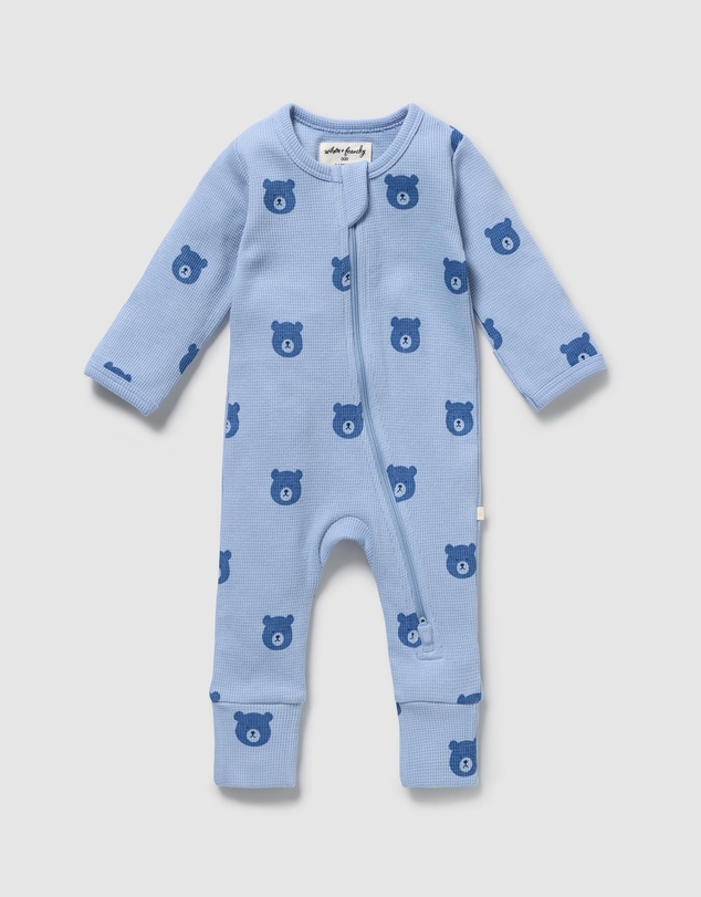 Wilson & Frenchy - Organic Waffle Zipsuit - Babies