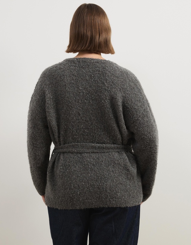 Atmos&Here Curvy - Jovie Boucle Knit Cardigan