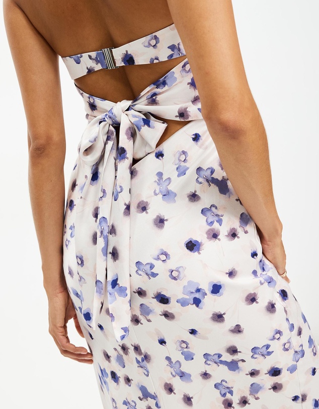 Third Form - Blue Bell Bias Strapless Dress