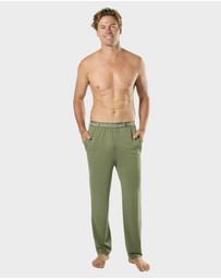 Mitch Dowd - Mens Knit Bamboo Sleep Pant - Khaki