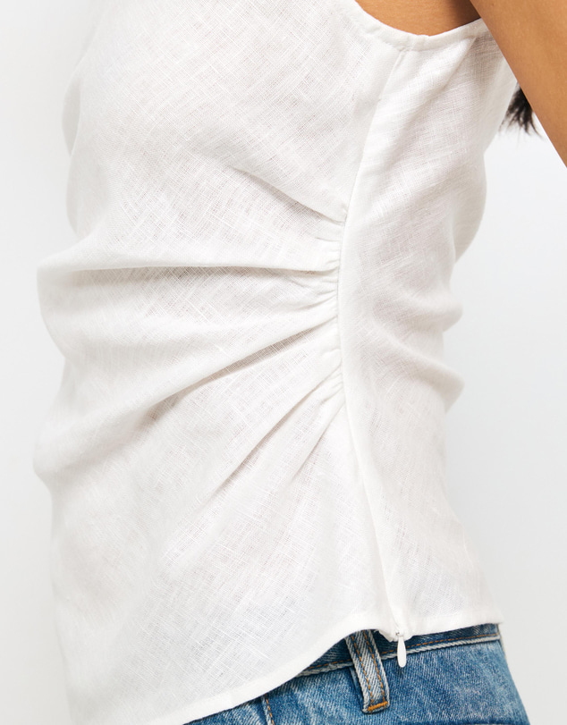AERE - Isadora Asymmetric Draped Top