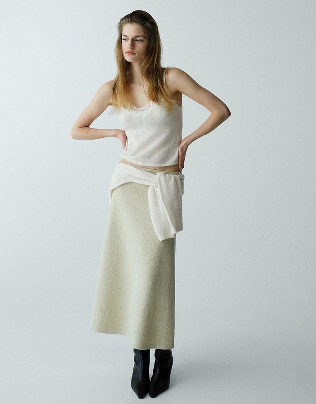 M.N.G - Top With Lace Neck