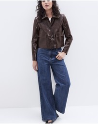 UNISON - Collared Patent Jacket