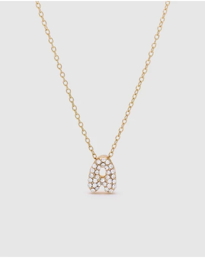 Seed Heritage - Initial Jewel Bubble Necklace