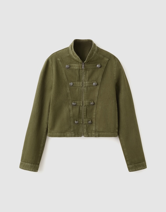 M.N.G - Fitted Jacket with Band Collar