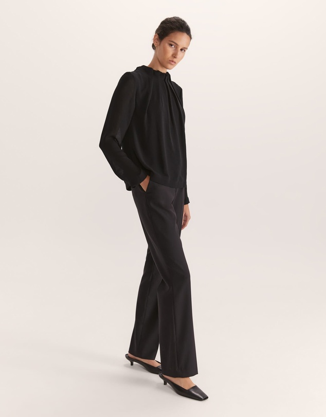 SABA - Willa High Neck Long Sleeve Top