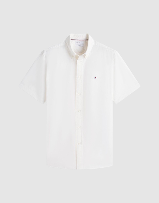 Tommy Hilfiger - Regular Fit Washed Poplin Short Sleeve Shirt