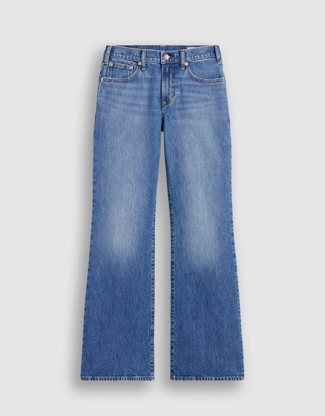 GAP - Med Varsity Mid Rise Relaxed Flare Jeans