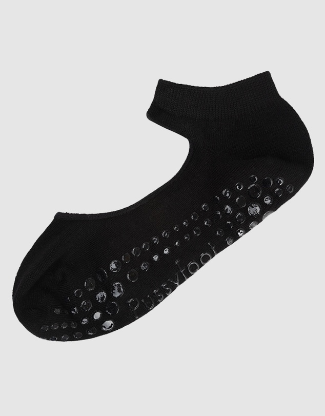 Pussyfoot - 3 Pack Bamboo Pilates Barre Yoga Grip Ankle Socks