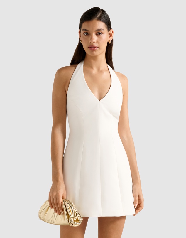 Forever New - Riley Structured Halter Neck Mini Dress