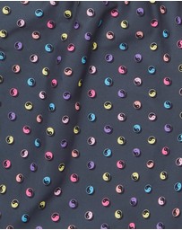 Boardies - Boardies Polka Yin Yang Neon Mid Length Swim Shorts