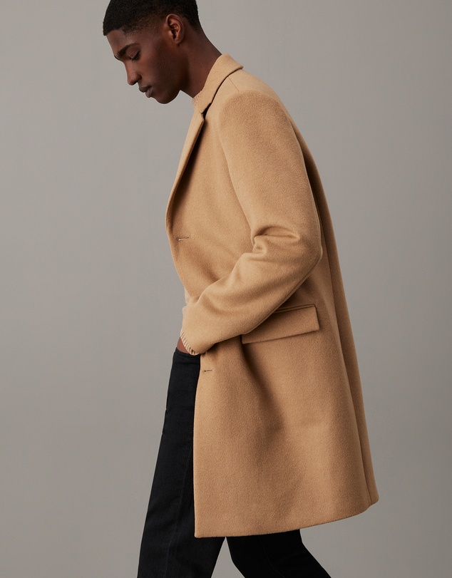 Calvin Klein - Slim Brushed Wool Coat