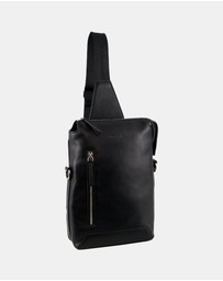 Pierre Cardin - Pierre Cardin Unisex Leather 3-Way Sling Bag