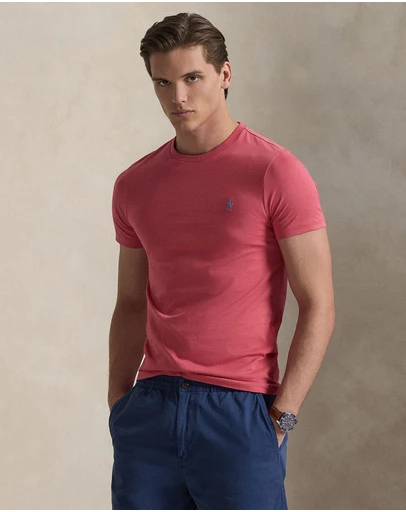 Polo Ralph Lauren - ICONIC EXCLUSIVE - Custom Slim Fit Jersey Crewneck T-Shirt